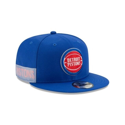 Blue Detroit Pistons Hat - New Era NBA Clear Feature 9FIFTY Snapback Caps USA3692071